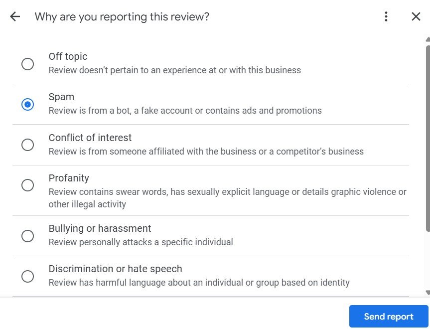 Reporting The Fake Review Reporting the Fake Review