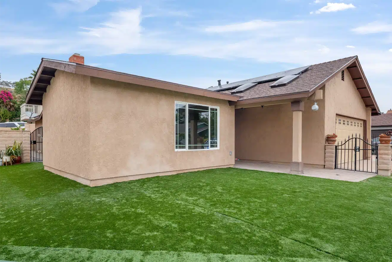 Completed Paradise Hills home after the addition, re-roof and exterior finish