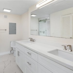 Full House Remodeler San Diego Full House Remodeling,Full House Remodeling In San Diego,Full-House Remodeling Full House Remodel by Sheiner Construction in San Diego - Bathroom with big Mirror