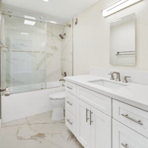 Whole House Remodeling In La Jolla, Ca Full House Remodel by Sheiner Construction in San Diego - Modern White Bathroom