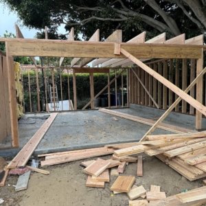 Adu Construction San Diego Adu Builder Early stages of the attached ADU Construction in La Jolla - By Sheiner Construction (16)