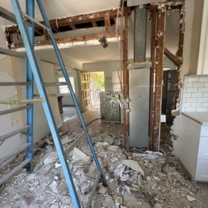 Adu Construction San Diego Adu Builder Early stages of the attached ADU Construction in La Jolla - By Sheiner Construction (6)